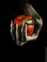Apple in hand